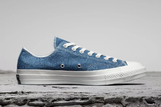 激光助力匡威Renew Denim環保鞋，探尋牛仔改造之路