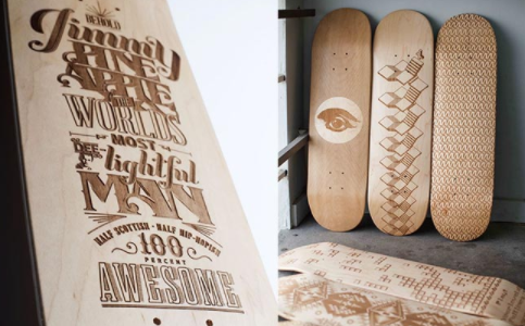 激光雕刻滑板，誰的青春不張揚